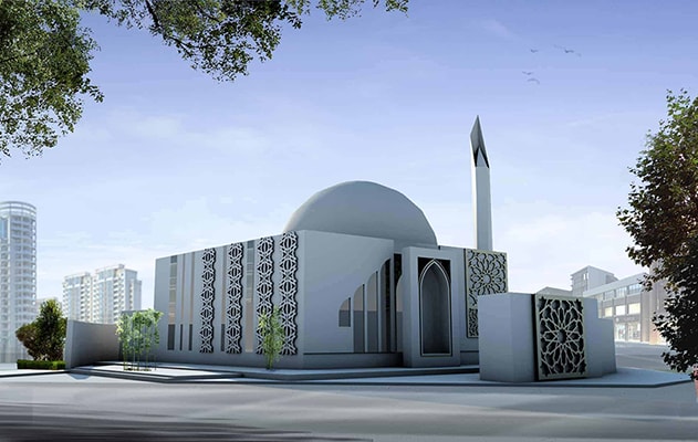 تصميم معماري لمسجد القصيم في السعودية