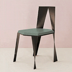 conception de la chaise IBRA INJ ARCHITECTS