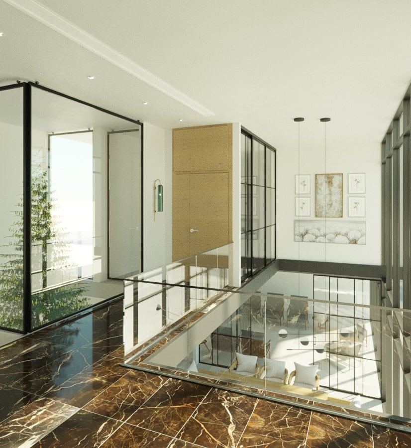 غرف مزدوجة الأرتفاع نصائح وأفكار لتصميم ديكور حديث ومذهل الغرف ذات الأسقف المرتفعة