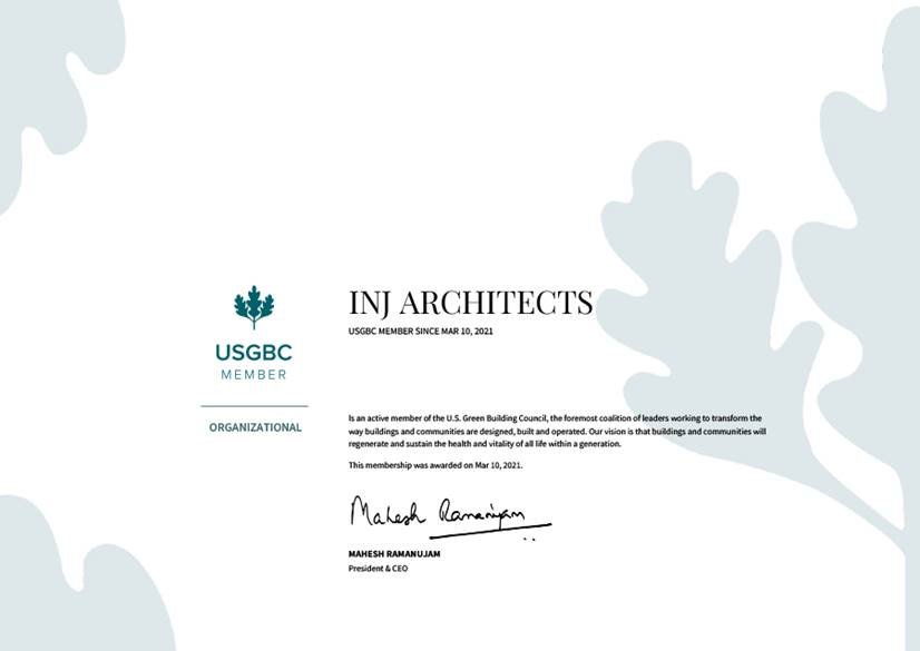 INJ Architects — environmental certifications and sustainability standards