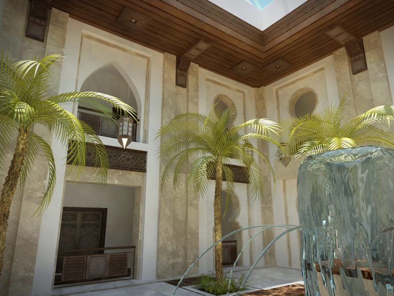 مزج التقليد والحداثة: التصميم الداخلي والهندسة المعمارية العربية والإسلامية