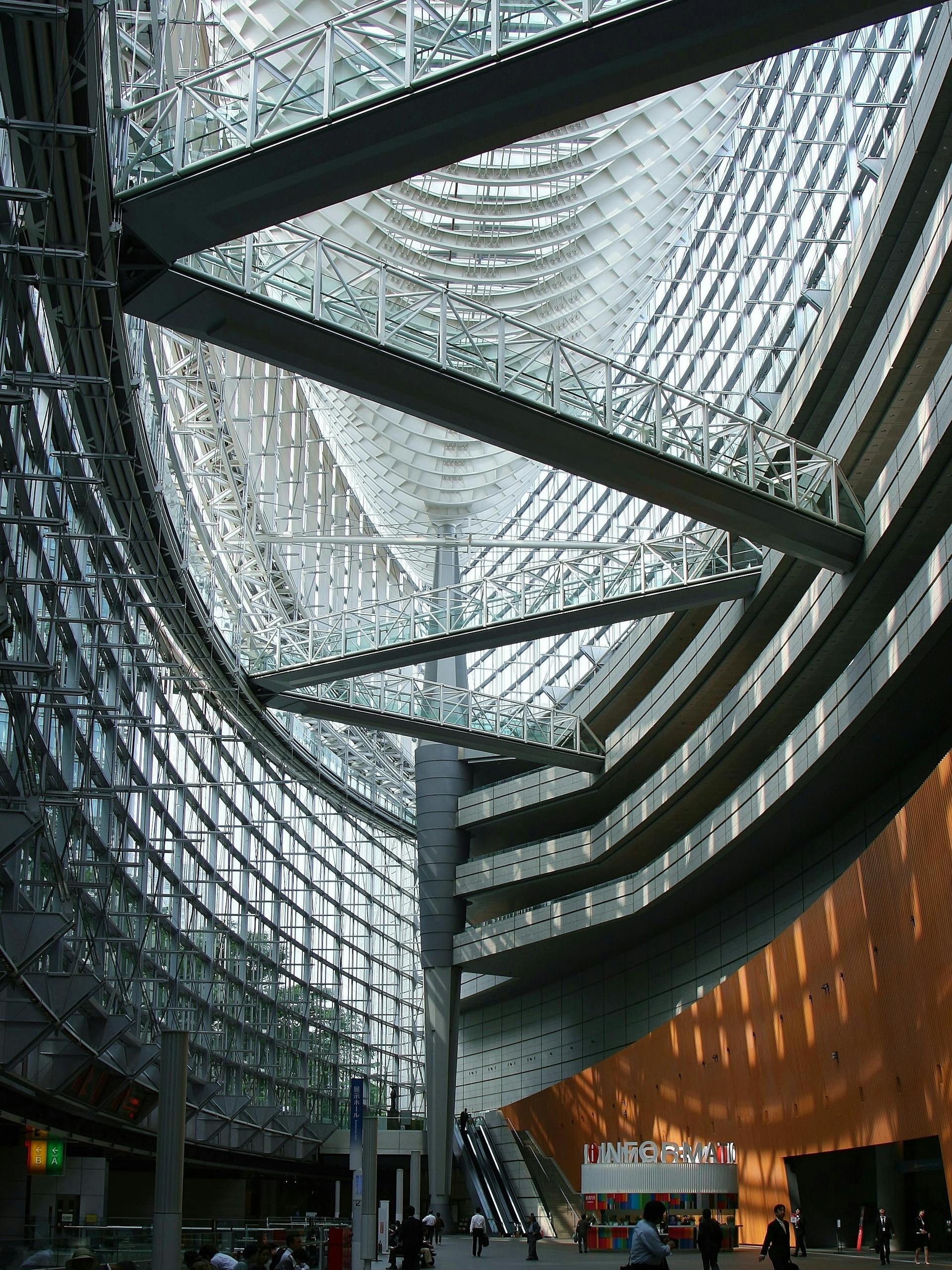 Exploring the architectural marvel of Tokyo International Forum's interior design.