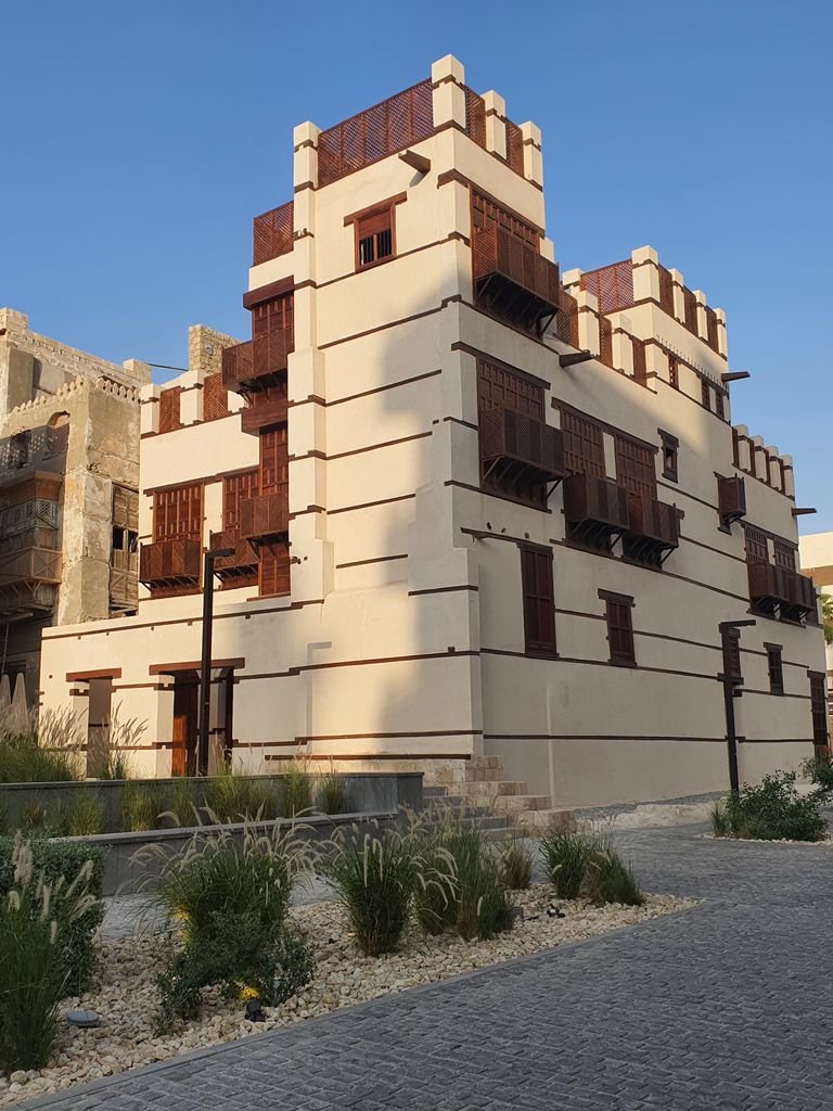 Discover traditional architecture in the heart of Jeddah's historic district, Saudi Arabia.